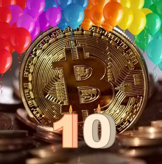 Image result for happy tenth birthday bitcoin