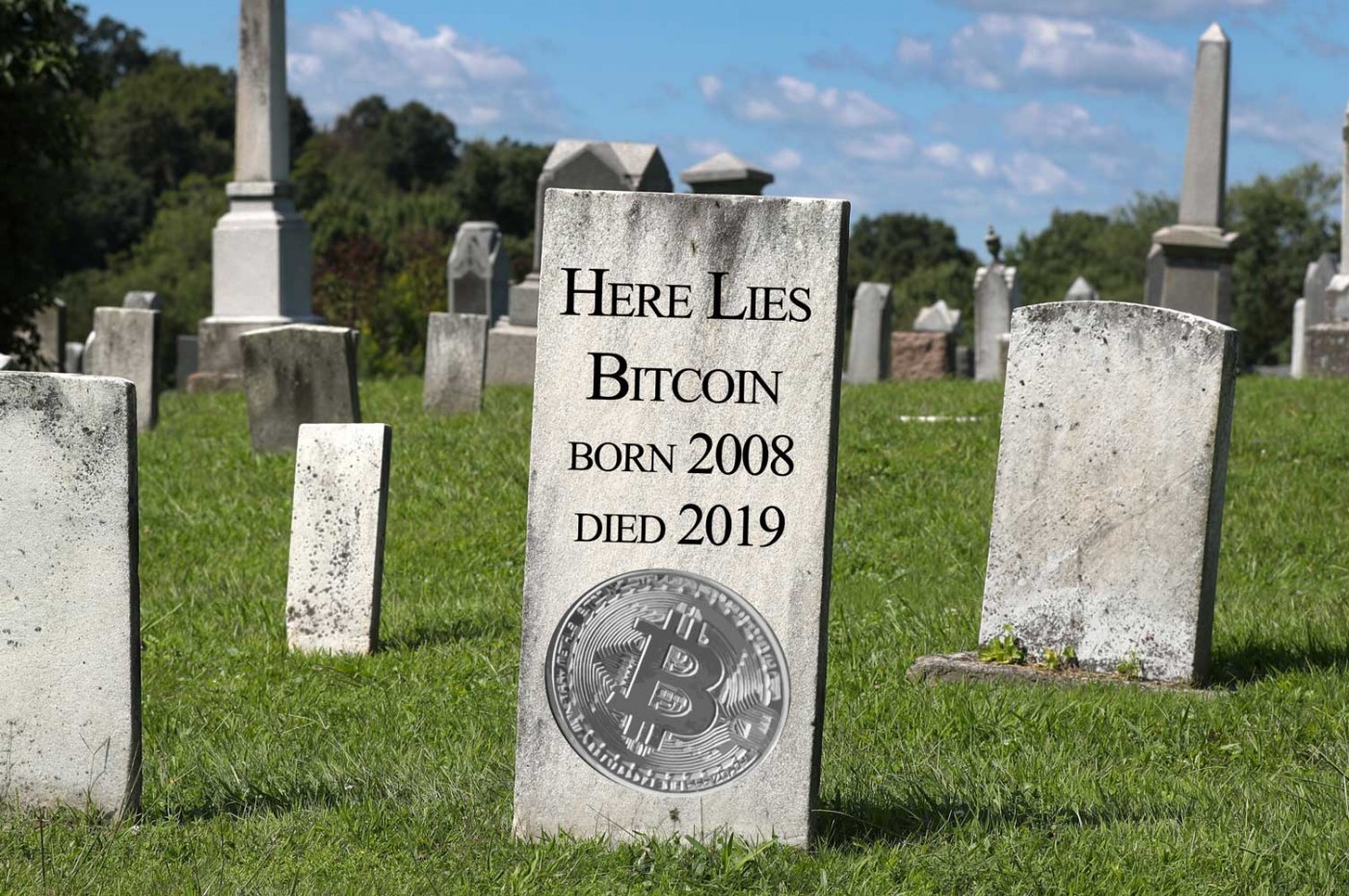 Image result for bitcoin grave